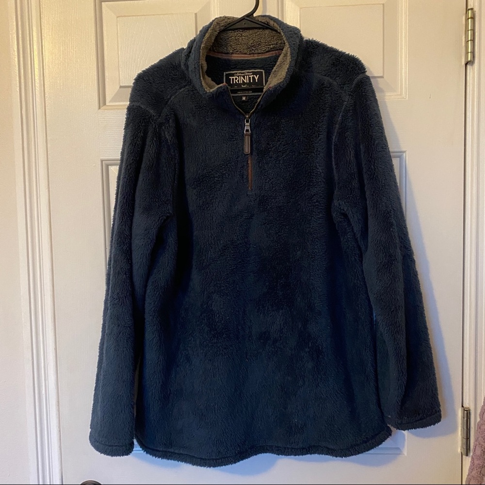 Trinity Fluffy Quarter Zip Sweater